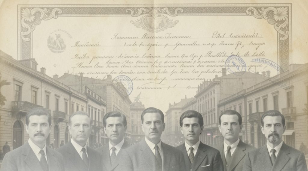 Busturi lideri politici si documente istorice privind evolutia statului roman in secolul al XX-lea